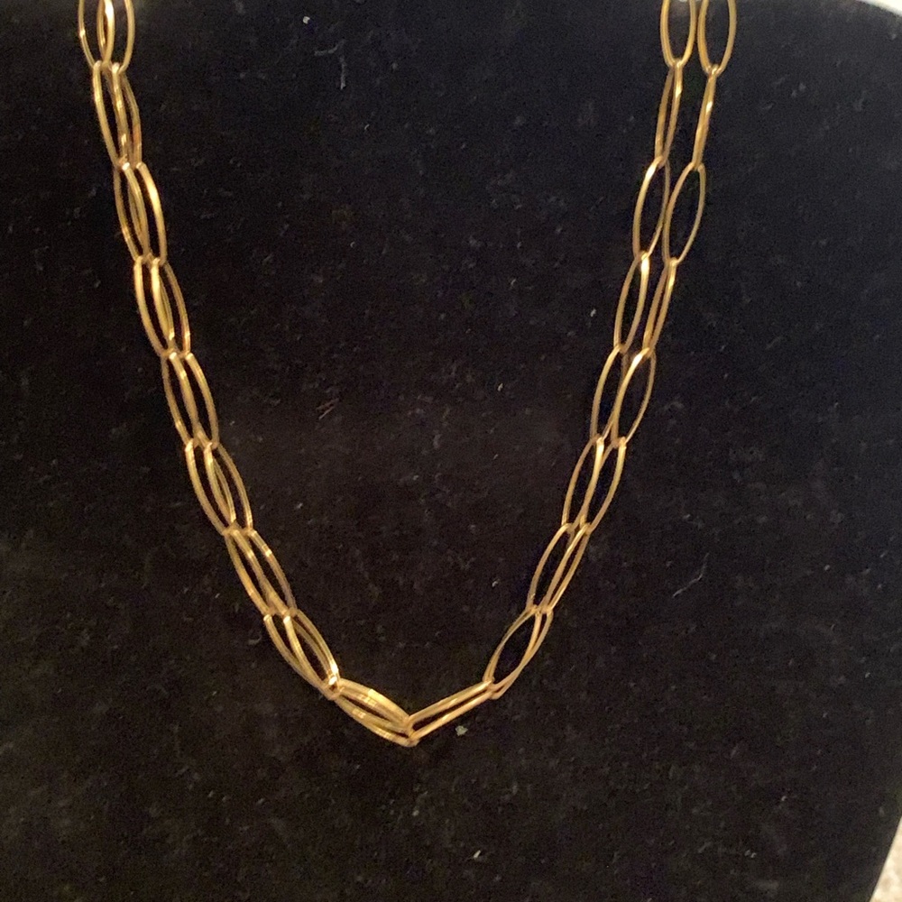 VINTAGE DELICATE LINK NECKLACE. 925 CLASPE - Picture 3 of 5